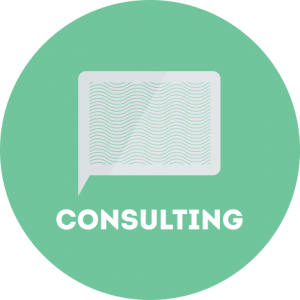 business consulting circle graphic | Turner Technology offers a variety of conslting services around business processes, leadership, sales and marketing