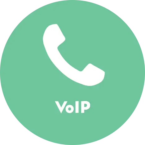 VOIP product Circle | Voice over IP or Internet Protocol